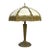 Bradley & Hubbard Style 8-Panel 2-Tone Slag Glass Lamp C1920 For Sale
