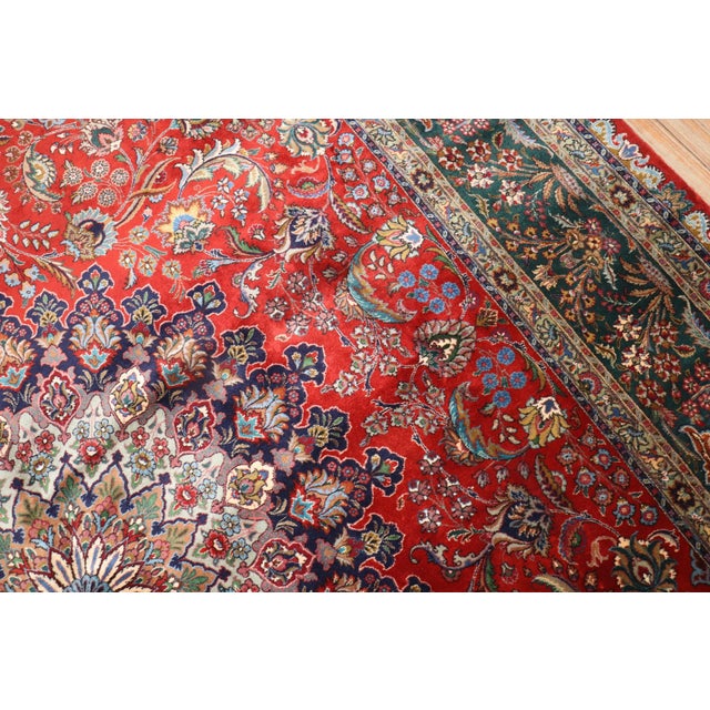 Mid 20th Century Traditional Persian Tabriz rug no.4082 For Sale - Image 4 of 11