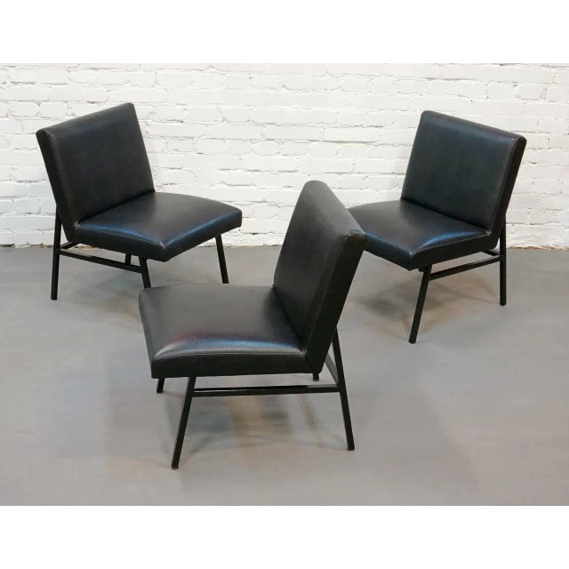 Perfect condition, with painted metal base in black and black, thick upholstery without the slightest blemish. Can be used...