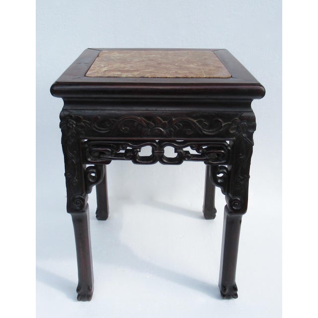 値下　激レア30s  antique vintage Table Vintage C.1910-1930's Asian Hand-Carved Clawfoot Side Table