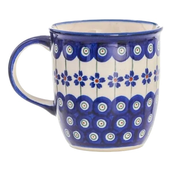 Ceramic Mugs by Porcelana Bolesławiec, Set of 4 For Sale