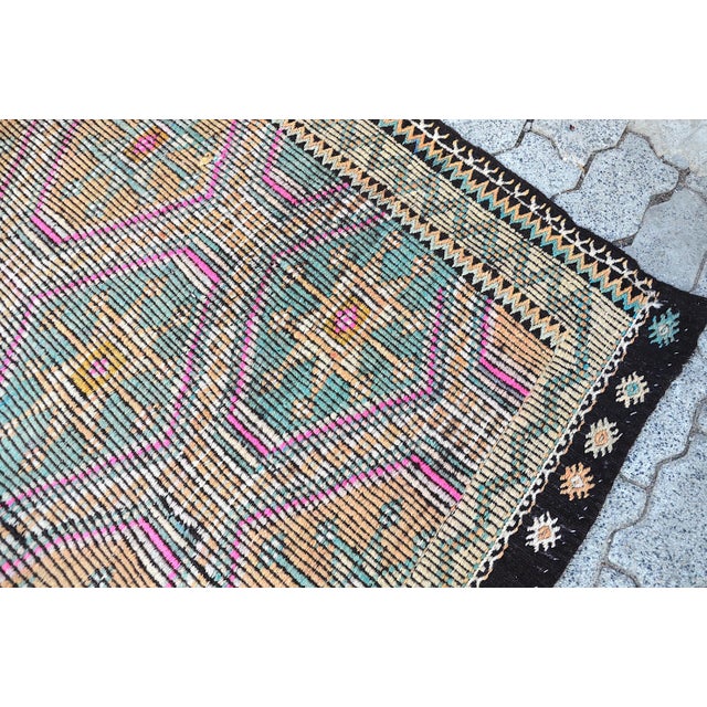 1960s Vintage Handwoven Oversize Rug For Sale - Image 9 of 11