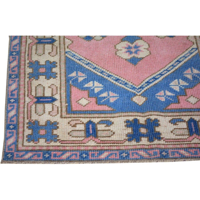 Turkish Vintage Turkish Anatolian Hand Knotted Wool Rug, 2'5''x4'1' For Sale - Image 3 of 4