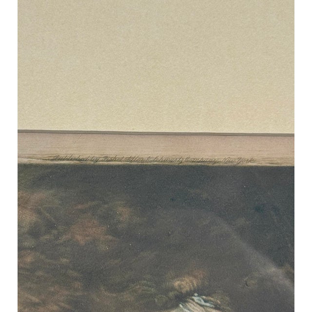 Antique Traditional Mezzotint Engraving "Lady Muster" Framed Art For Sale - Image 11 of 14