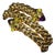 Rare Vintage Fope 18k Gold Double Wrap Twist Snake Bracelet With Amethyst & Peridot For Sale