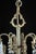 Metal Brass Chandelier with Crystal Trimmings For Sale - Image 7 of 9