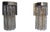 Murano Glass and Metal Wall Lights from Venini, 1960, Set of 2 For Sale