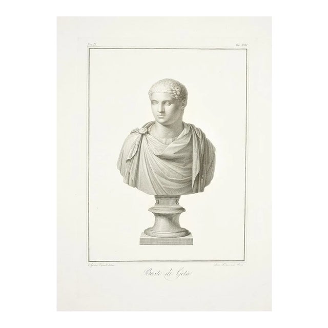 Bust of Geta - by P. Fontana - 1821 1821 For Sale