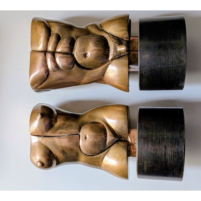 Miguel Berrocal, Torsos, Bronze Sculptures, 1987, Set of 2 For Sale - Image 3 of 17