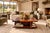 Brazilian Modern Imbuia Coffee Table with Central Flower Vase Opening and Open Display Shelves, Casa Finland, Brazil, 1960s - lot 1129 For Sale - Image 4 of 18