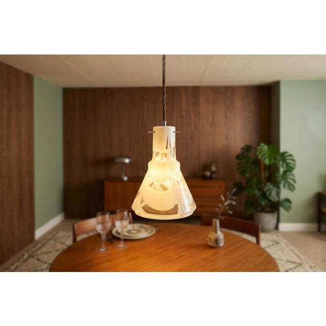 Vintage Blown Glass Pendant, 1970s For Sale - Image 3 of 9