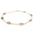 Multi Tourmaline Station Chain Bracelet Handcrafted in 18k Yellow Gold For Sale In New York - Image 6 of 12