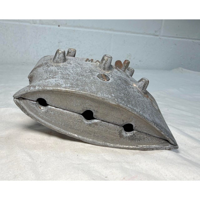 Antique Cast Iron Still Bank Maine Battleship Grey Iron Casting Co 1847 - 1903 For Sale - Image 10 of 11