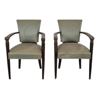 Vintage Armchairs in the style of Pascaud, 1940s, Set of 2 For Sale