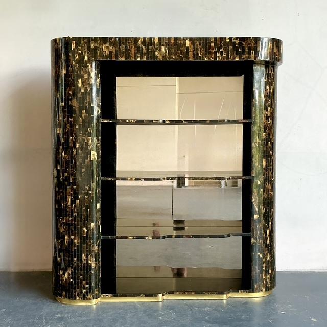 Vintage Boho Tessellated Horn Dry Bar Set of 5 For Sale - Image 11 of 15