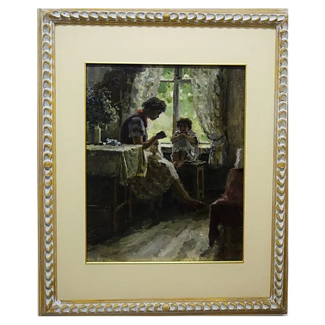 Boris Nicolaie, the Fairy Tale, 1955, Oil on Canvas For Sale