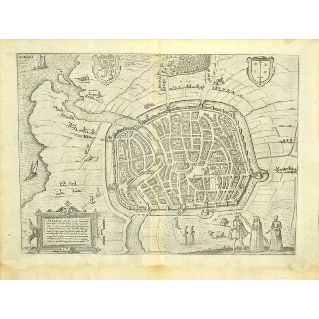 Franz Hogenberg - View of Haarlem, the Netherlands - Late 1500 For Sale - Image 3 of 3