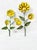 Bring a cheerful touch of vintage charm to your space with this delightful pair of mid-century yellow metal flower wall...
