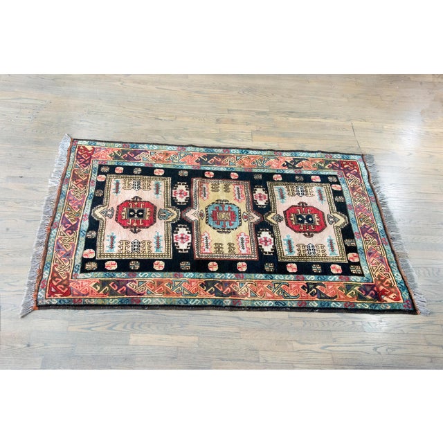Mid-20th Century Afghani Kazak Rug For Sale - Image 12 of 15