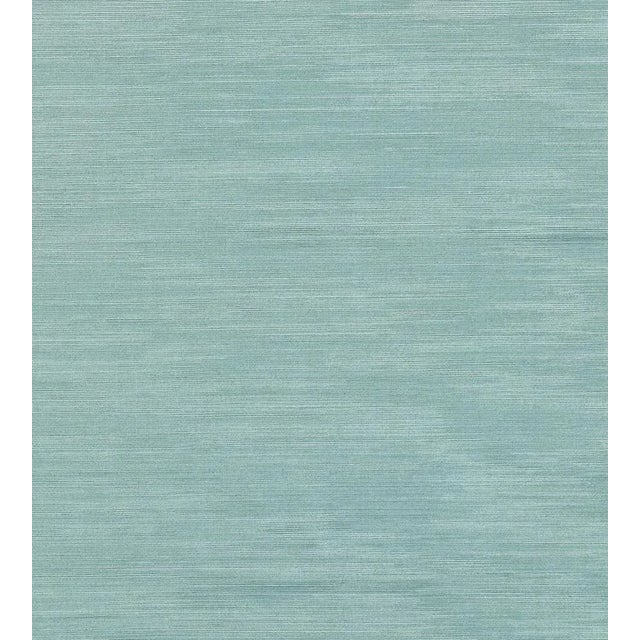Sample - The House of Scalamandré Riva Moire Fabric, Celeste For Sale