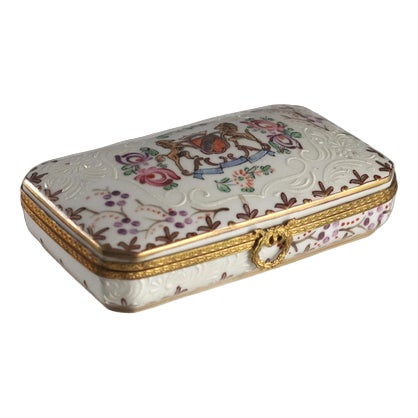 Porcelain Box from Edmé Samson Paris For Sale