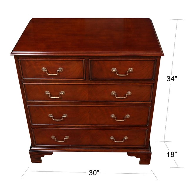 Based on an antique English chest of drawers this high quality Mahogany Bachelors Chest from Niagara Furniture is both...
