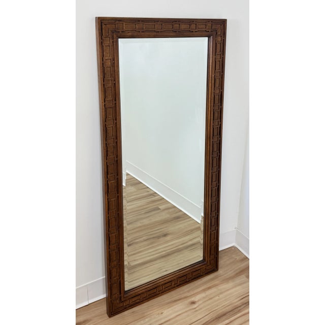 Mid-Century Modern Vintage MCM Carved Wood Mirrors - Price Per Piece For Sale - Image 3 of 8