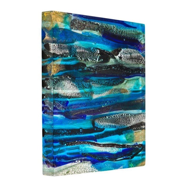 Piastra Glass Sculpture by Leonardo Cimolin For Sale - Image 6 of 9