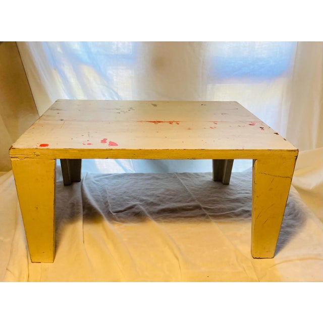 1980s Original Vintage Prototype for Small Side Table by Artist Michael Mota Dallas Tx For Sale - Image 9 of 11