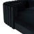 Callie Black Velvet Sectional, Left Arm Facing For Sale - Image 4 of 7