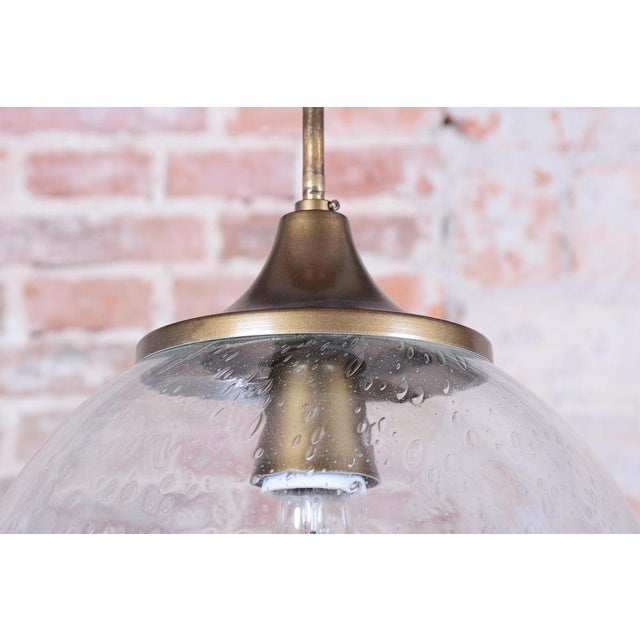 Mid-Century Chandelier in Brass and Glass, Czech, 1960s For Sale - Image 6 of 11