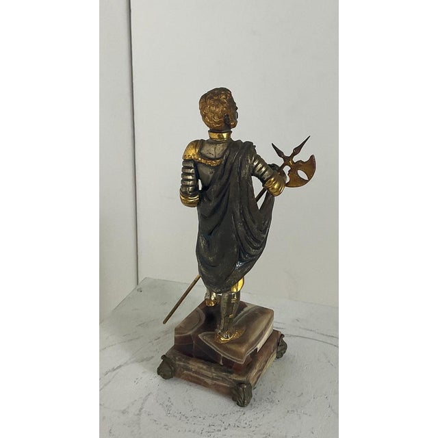 Metal English Knight Figurine attributed to Giuseppe Vasari, 1970 For Sale - Image 7 of 15