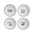 Pottery Barn 1999 Pottery Barn Millennium Series “The Decades” Salad / Dessert Plates - Set of 12 For Sale - Image 4 of 8