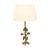 1950s Art Nouveau Style Floral Table Lamp in Brass, 1950s For Sale - Image 5 of 16