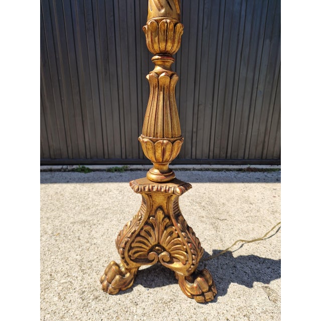 Vintage Louis XVI Floor Lamp, 1960s, in Very Good conditions. Designed 1950 to 1959 European Plug (up to 250V).The wiring...