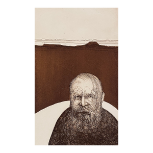 1972 Ronald Kowalke Cape Cod Personage Edwin Dickinson Portrait Etching
