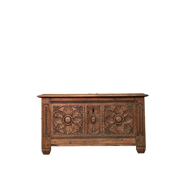 Antique Walnut Chest, 1700 For Sale - Image 5 of 6