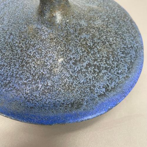 Black Abstract Ceramic Studio Pottery UFO Vase from Gerhard Liebenthron, 1968 For Sale - Image 8 of 18