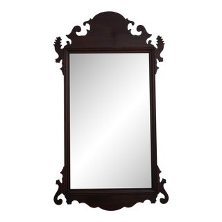 Stickley Chippendale Mahogany Beveled Glass Mirror For Sale