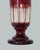 Antique Bohemian Czechoslovakia Ruby Cranberry Glass Pair Goblets Vases Egermann For Sale - Image 4 of 7