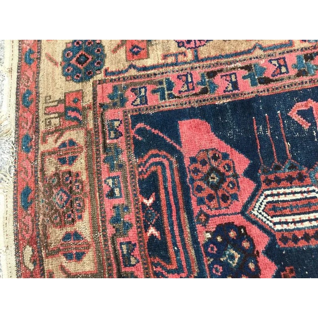 Rustic Vintage Wool Kurdish Rug For Sale - Image 3 of 15