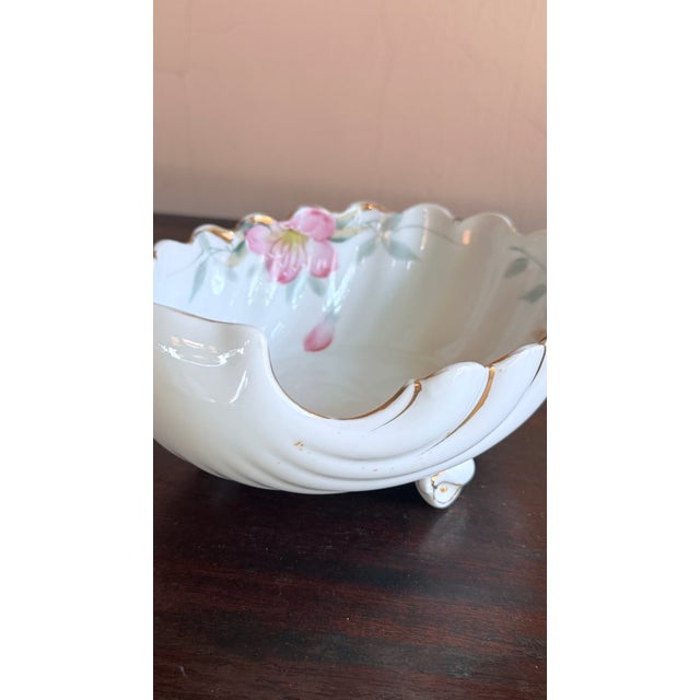 Antique, Early 20th Century Noritake Japan Azalea Porcelain Nuts and Fruit Bowl For Sale In New York - Image 6 of 12