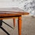 Mid-Century Modern Flamed Wood Veneer Dining Table with Brass Feet, 1960s For Sale - Image 10 of 18