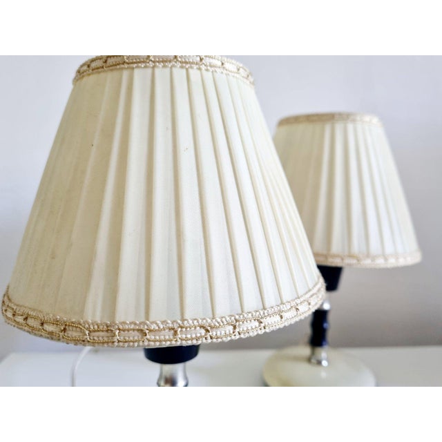 Mid-Century Modern Table Lamps attributed to Angelo Lelli, Italy, 1950s, Set of 2, in Very Good conditions. Designed 1960...