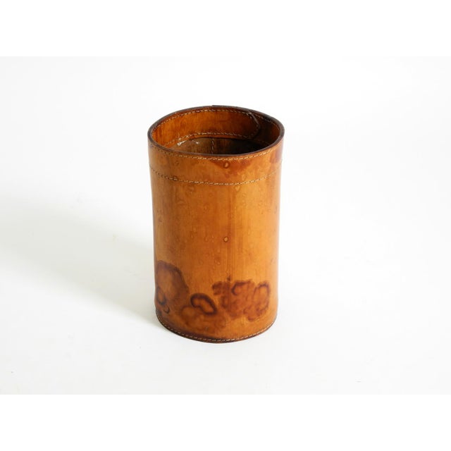 Leather Paper Bin from Torben Ørskov & Co, Denmark, 1960s For Sale - Image 4 of 18