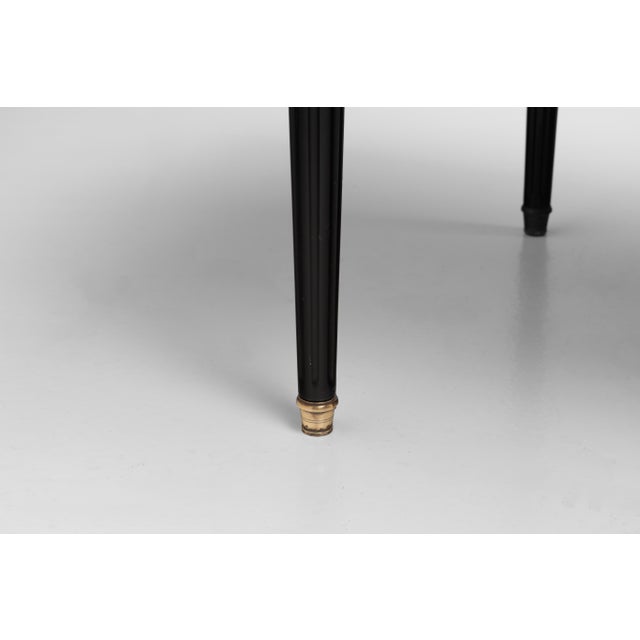 Ebonised Walnut Desk, 1940s For Sale - Image 11 of 12