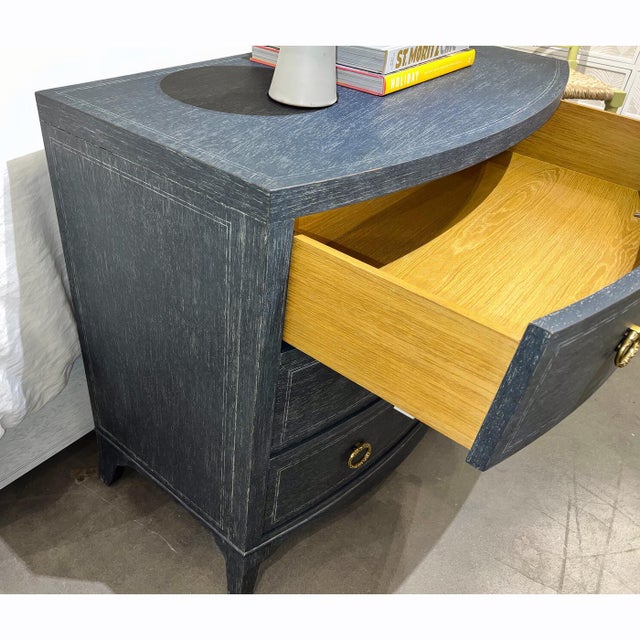 Pair of Classic Blue Painted Bedside Chests For Sale In Greensboro - Image 6 of 8