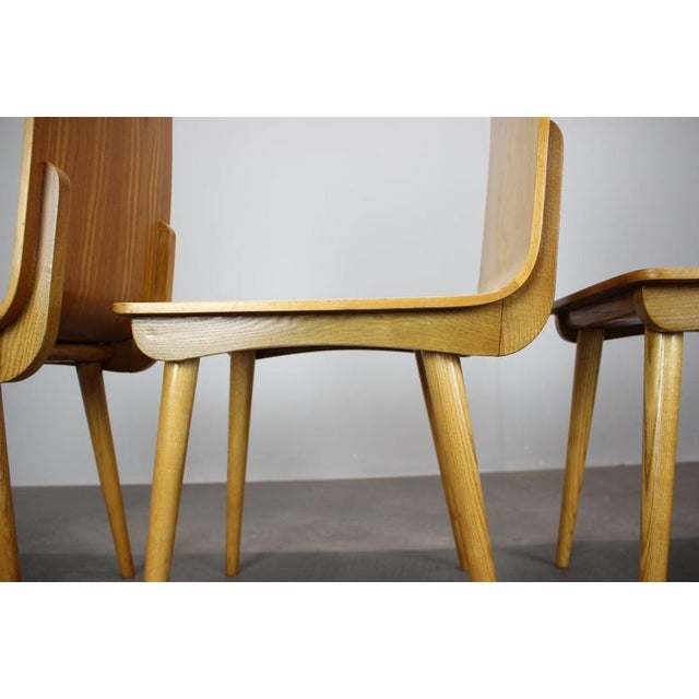 Mid-Century Modern Wooden Dining Chairs, 1970s, Set of 4 For Sale - Image 12 of 18