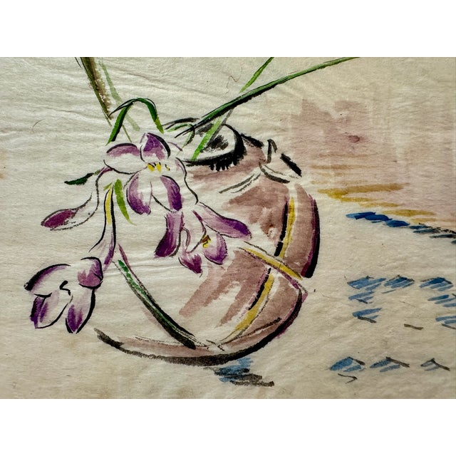 Original watercolor on paper by Henry Emil Salloch, also known as Heinz Emil Salloch, the German-born American artist and...