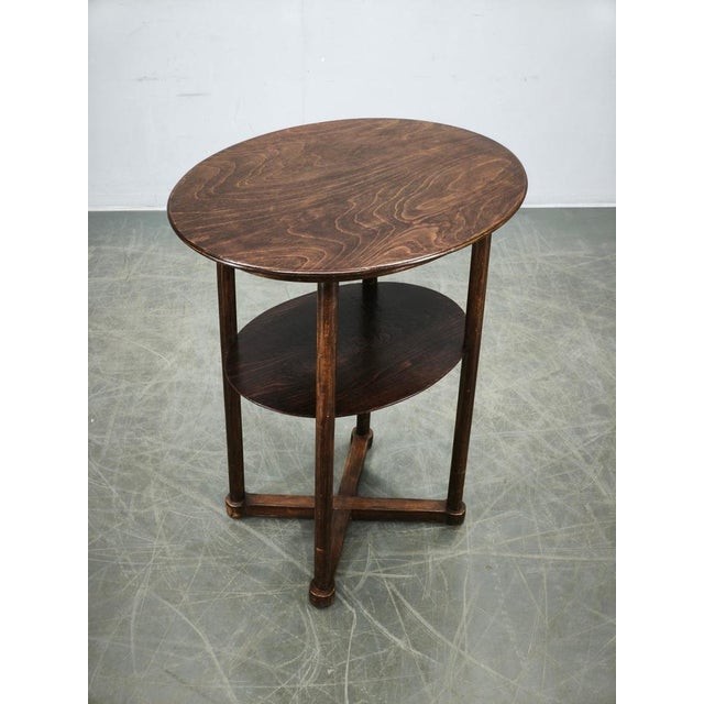 Brown Vienna Secession Oval Table by Josef Hoffmann, 1890s For Sale - Image 8 of 13